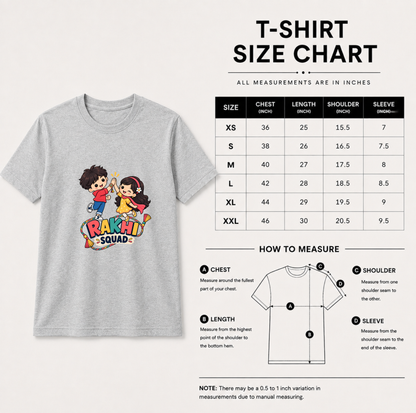 Rakhi Squad Brother Sister T-Shirt