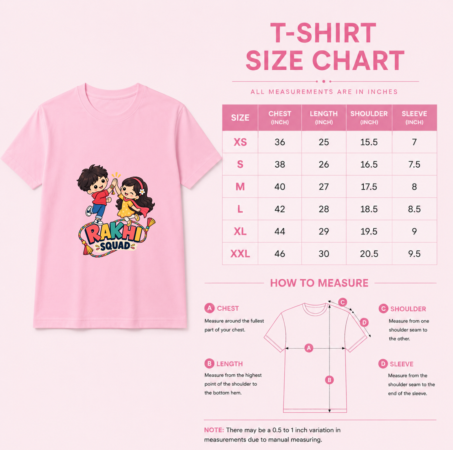 Rakhi Squad Brother Sister T-Shirt