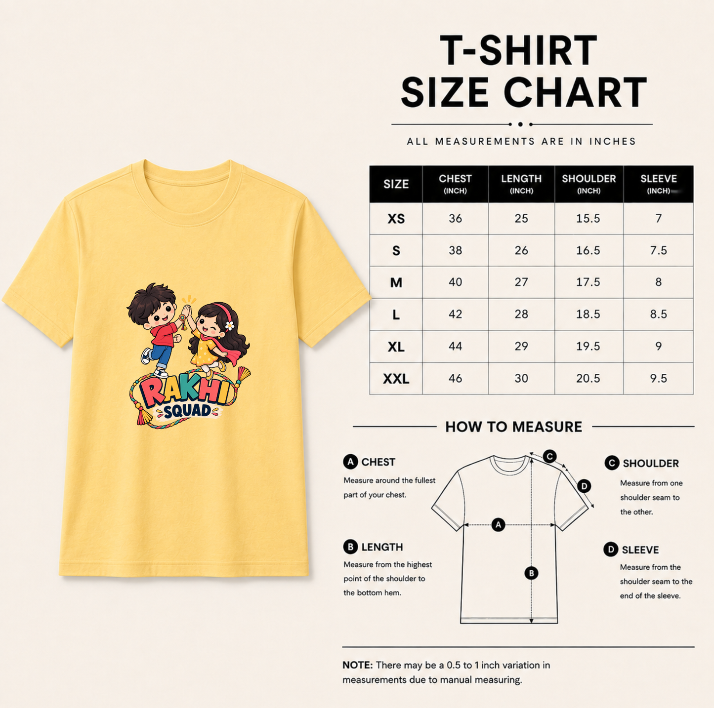 Rakhi Squad Brother Sister T-Shirt