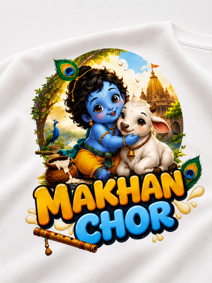 Makhan Chor - Little Krishna Boys T-Shirt
