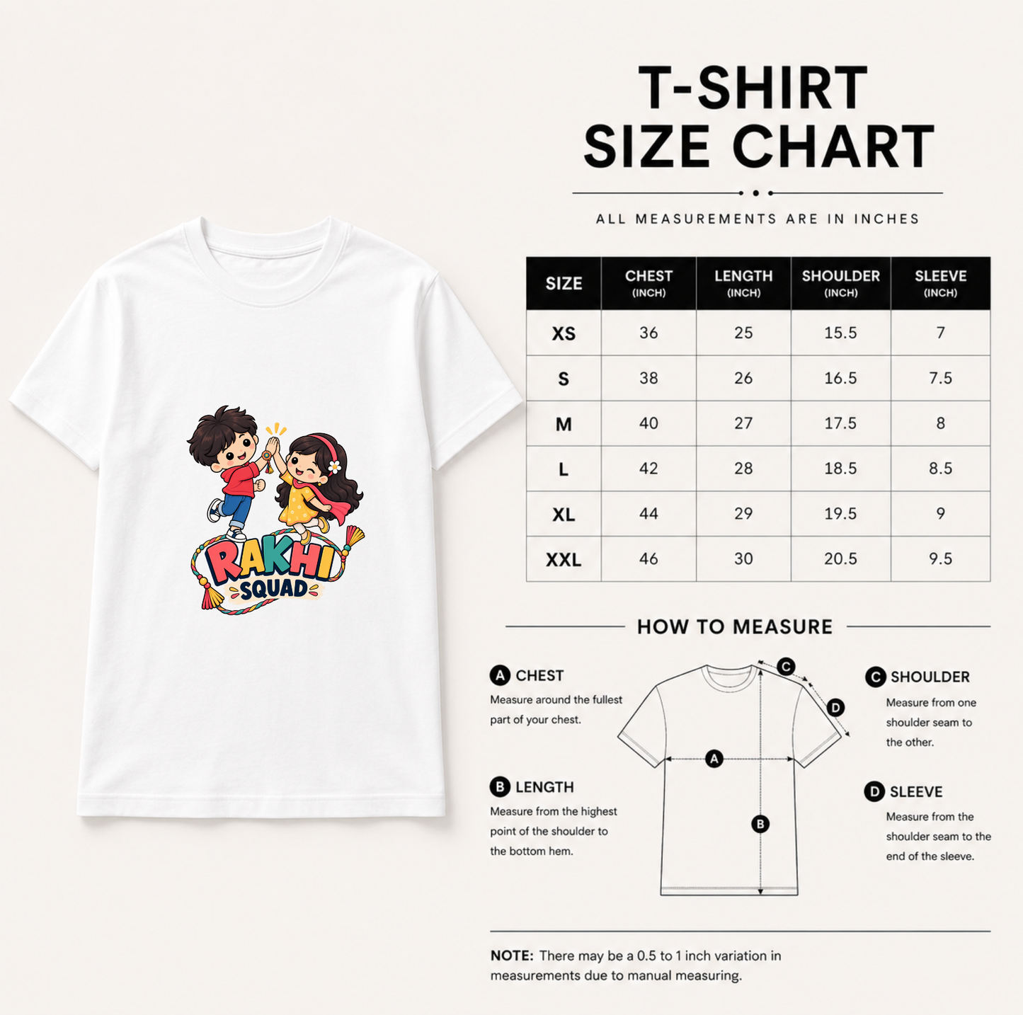 Rakhi Squad Brother Sister T-Shirt