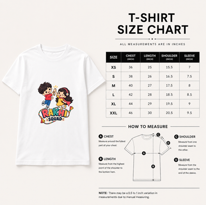 Rakhi Squad Brother Sister T-Shirt